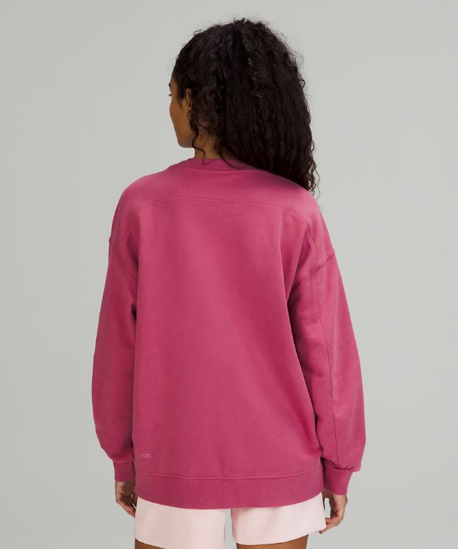 Sudaderas Lululemon Perfectly Oversized Crew Mujer Rosas | 75923-VBON