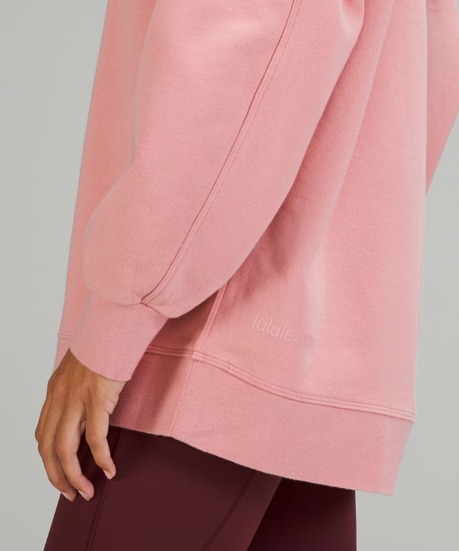 Sudaderas Lululemon Perfectly Oversized Crew Mujer Rosas | 41296-TCNZ