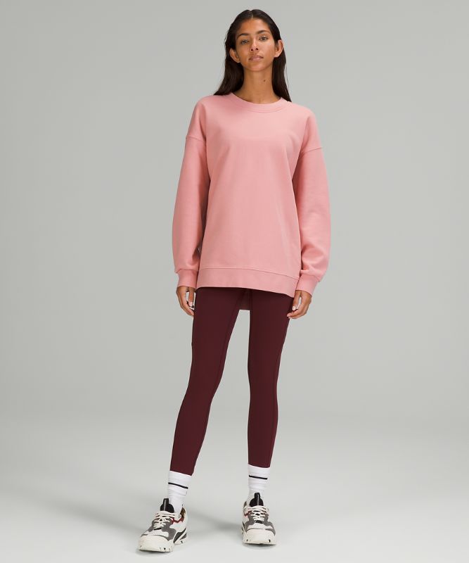 Sudaderas Lululemon Perfectly Oversized Crew Mujer Rosas | 41296-TCNZ