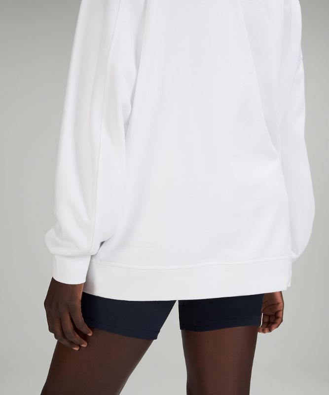 Sudaderas Lululemon Perfectly Oversized Crew Mujer Blancos | 24076-RJTG