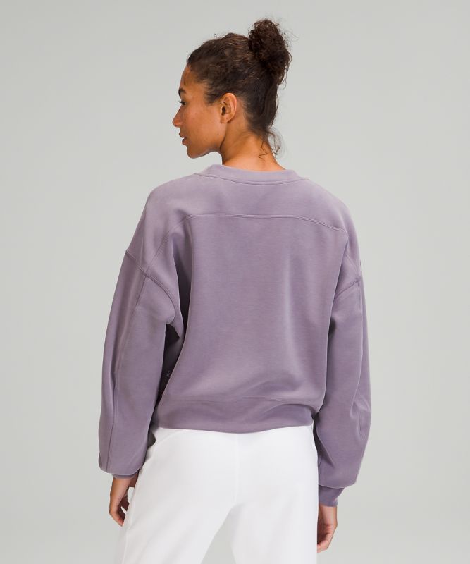 Sudaderas Lululemon Perfectly Oversized Cropped Crew Softstreme Mujer Lavanda | 03572-KYPD