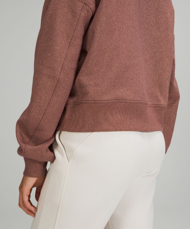 Sudaderas Lululemon Perfectly Oversized Cropped Crew Softstreme Mujer Smoky Topaz | 57468-RIKG