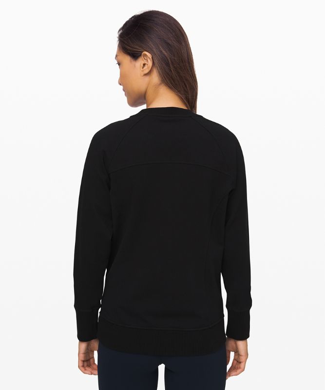 Sudaderas Lululemon Scuba Crew Mujer Negros | 52316-RSQB