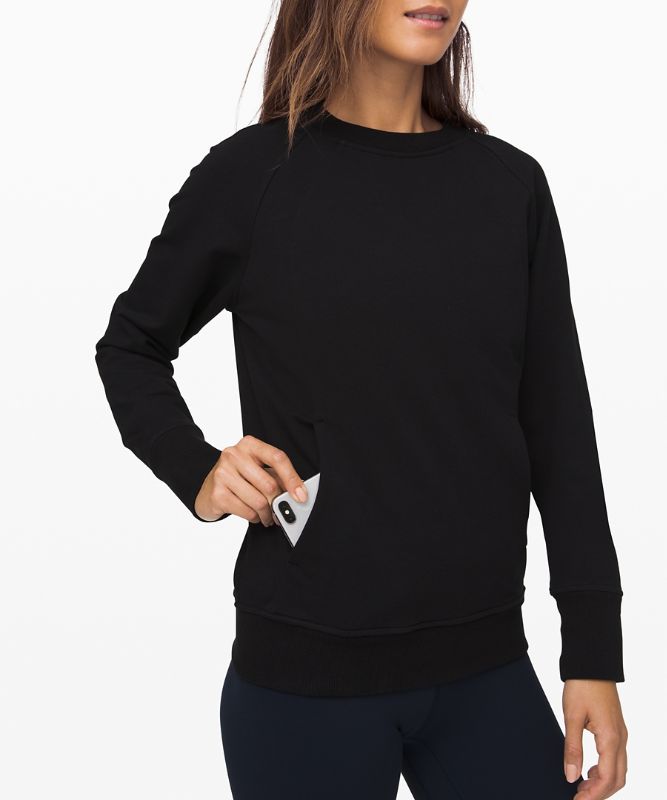 Sudaderas Lululemon Scuba Crew Mujer Negros | 52316-RSQB