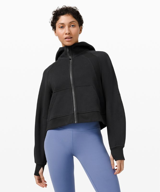 Sudaderas Lululemon Scuba Oversized Full-Zip Mujer Negros | 12685-GTHV