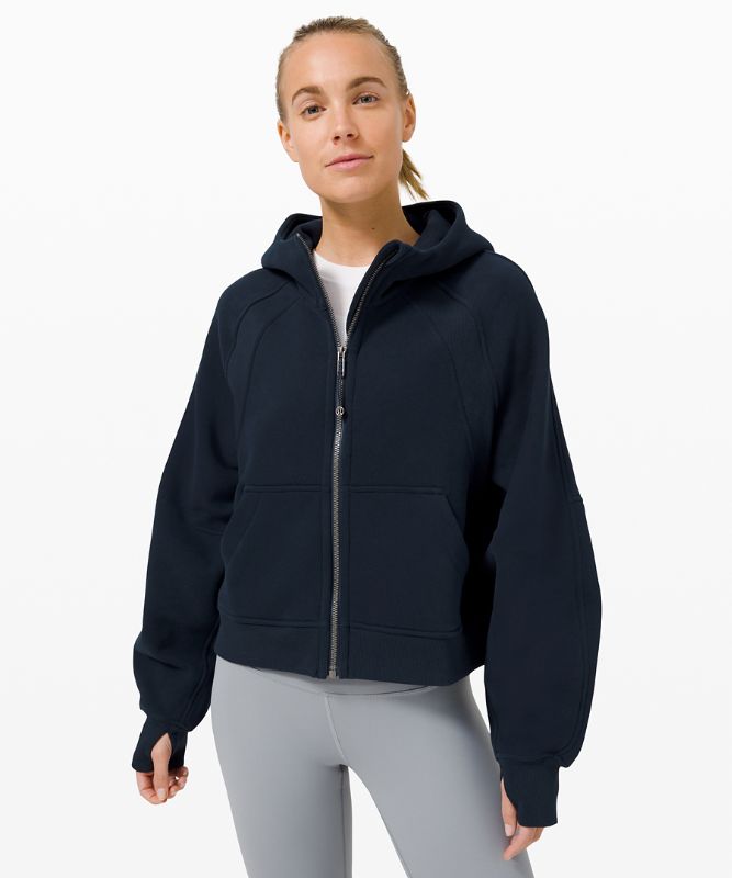 Sudaderas Lululemon Scuba Oversized Full-Zip Mujer Azul Marino | 92845-NSZF