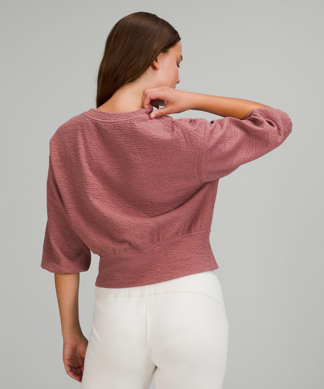 Sudaderas Lululemon Textured Crewneck Mujer Spiced Chai | 07315-RLUN