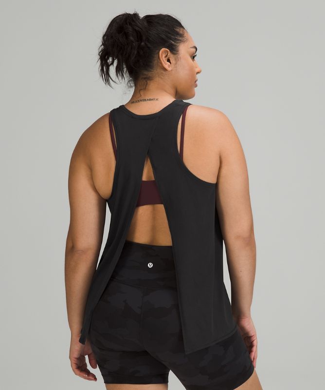 Tank Top Lululemon All Tied Up Tank Top Pima Cotton Mujer Negros | 85610-BIOL