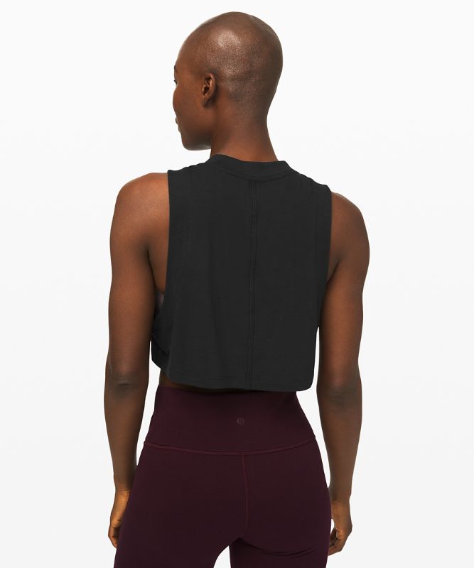 Tank Top Lululemon All Yours Crop Tank Mujer Negros | 12835-WNQR