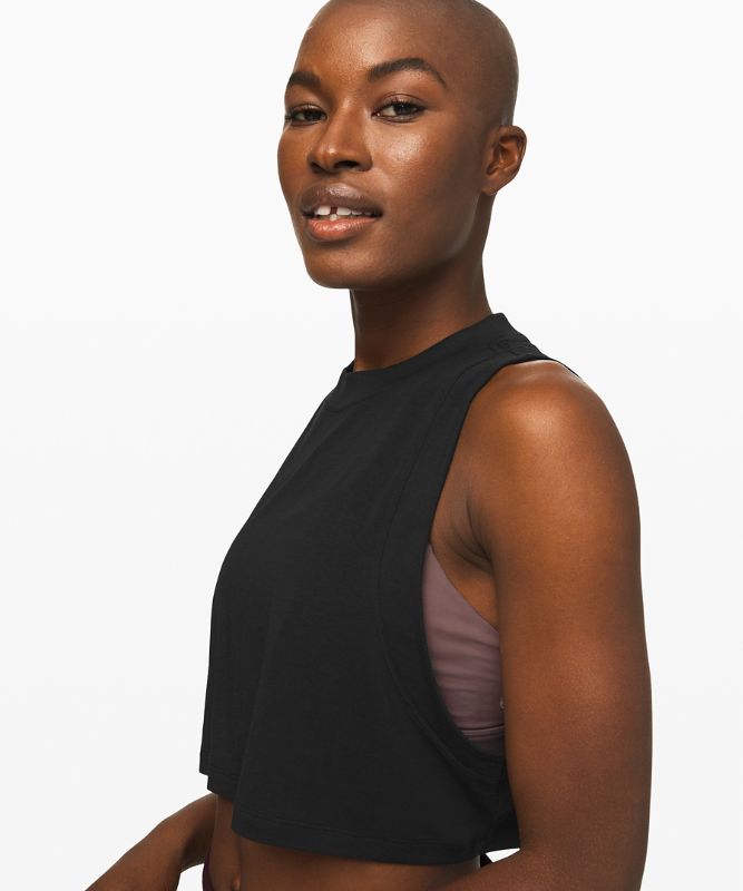 Tank Top Lululemon All Yours Crop Tank Mujer Negros | 12835-WNQR