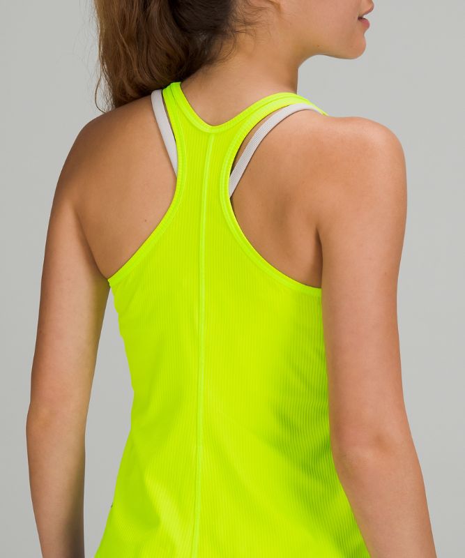 Tank Top Lululemon Base Pace Tank Ribbed Mujer Amarillos | 84562-DXCF