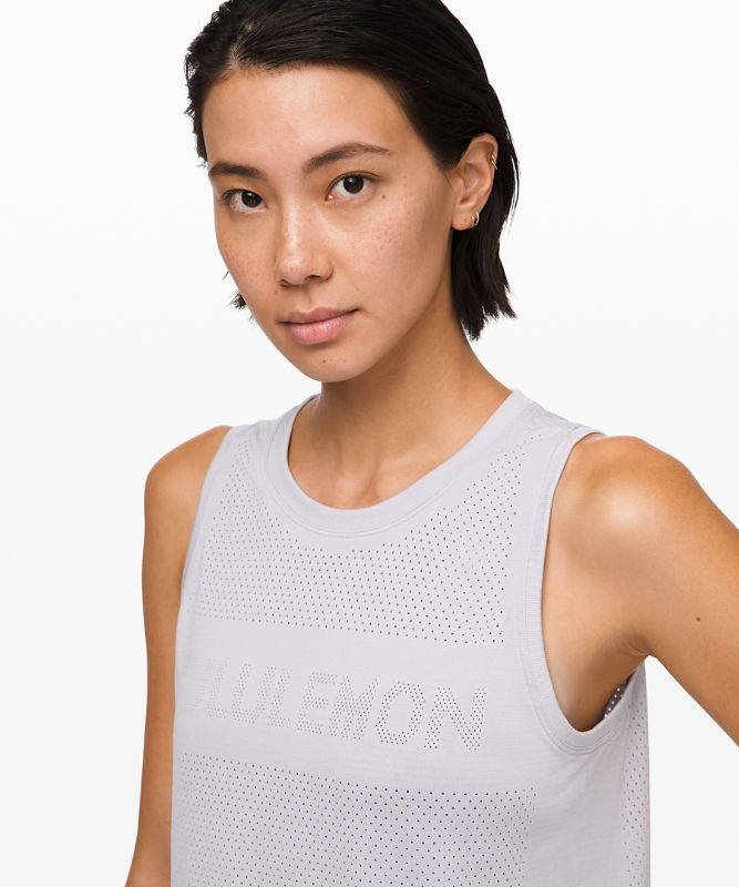 Tank Top Lululemon Breeze By Muscle Crop Tank Mujer Plateados Morados Plateados Morados | 16829-LDSX