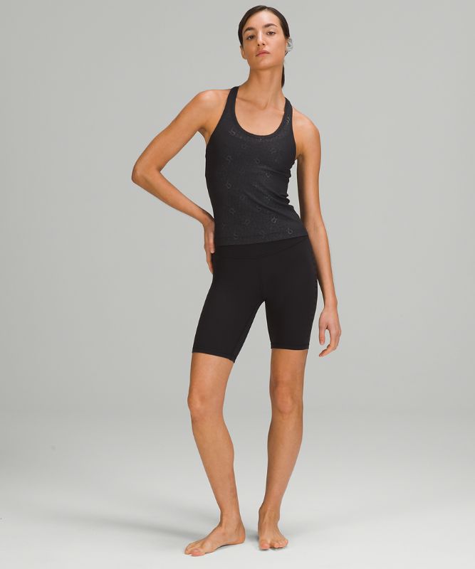 Tank Top Lululemon Cool RB Short Tank Nulu Mujer Negros | 58036-INBG