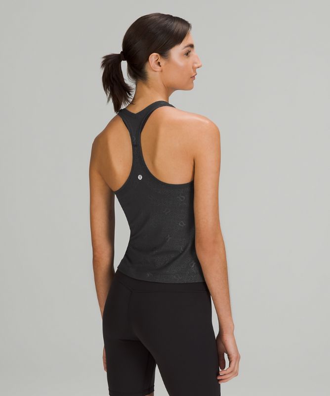 Tank Top Lululemon Cool RB Short Tank Nulu Mujer Negros | 58036-INBG