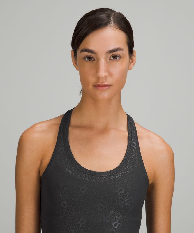 Tank Top Lululemon Cool RB Short Tank Nulu Mujer Negros | 58036-INBG