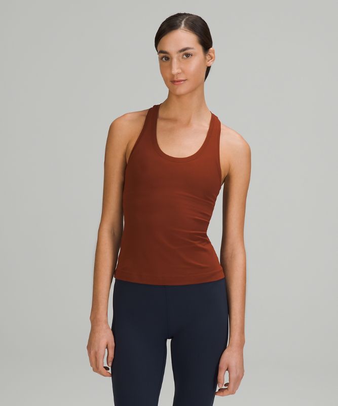 Tank Top Lululemon Cool RB Short Tank Nulu Mujer Marrom | 24670-FGUO