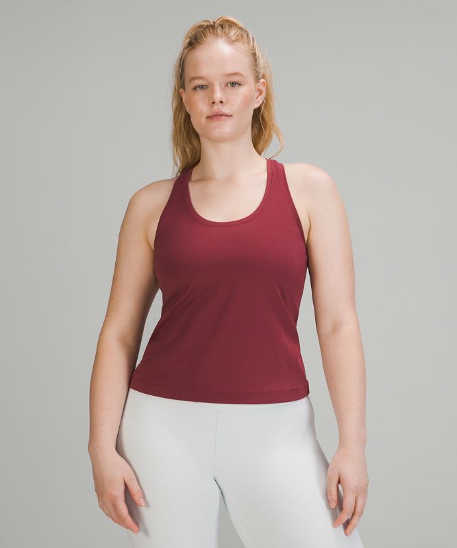 Tank Top Lululemon Cool RB Short Tank Nulu Mujer Mulled Wine | 37051-WDSK