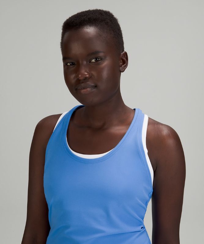 Tank Top Lululemon Cool RB Short Tank Nulu Mujer Azules | 76132-ACED