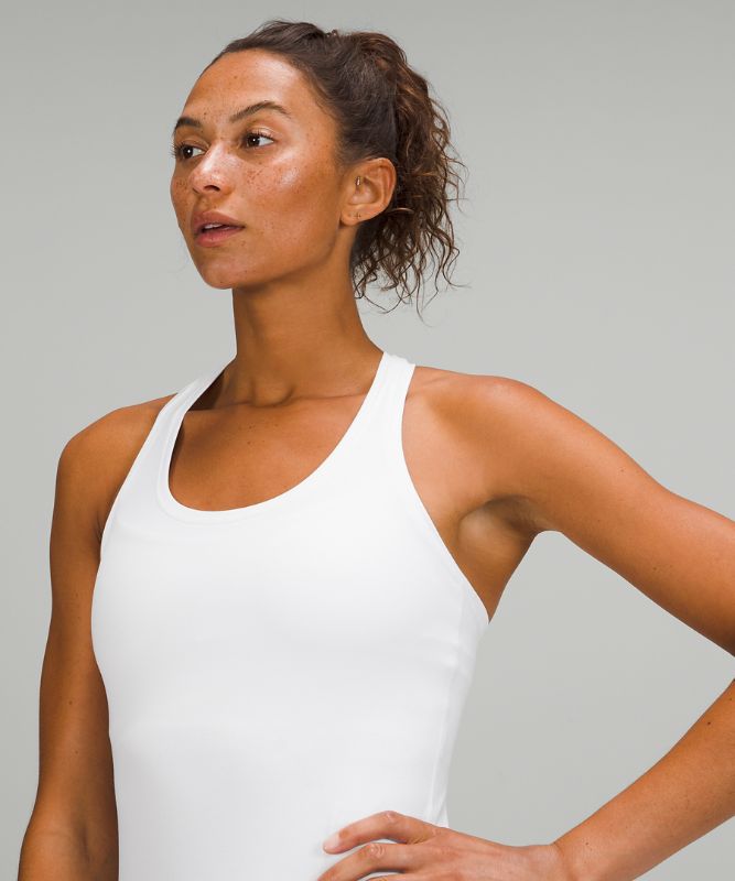 Tank Top Lululemon Cool Racerback Tank Nulu Mujer Blancos | 53268-GAPY