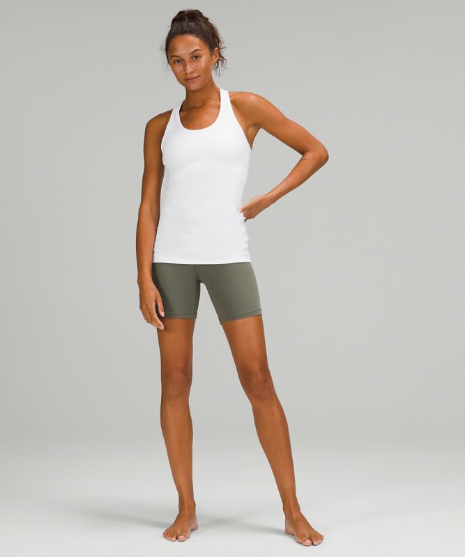 Tank Top Lululemon Cool Racerback Tank Nulu Mujer Blancos | 53268-GAPY