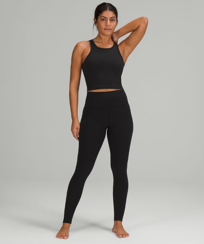 Tank Top Lululemon Ebb to Street RB Crop Tank Mujer Negros | 31429-SCOM