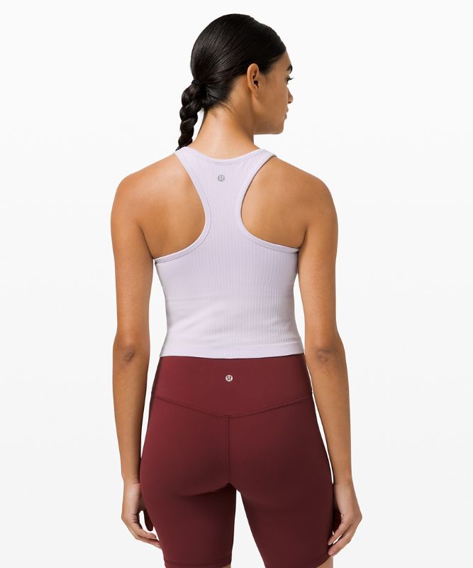 Tank Top Lululemon Ebb to Street RB Crop Tank Mujer Lavanda | 91436-TRGN