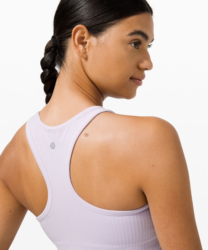 Tank Top Lululemon Ebb to Street RB Crop Tank Mujer Lavanda | 91436-TRGN