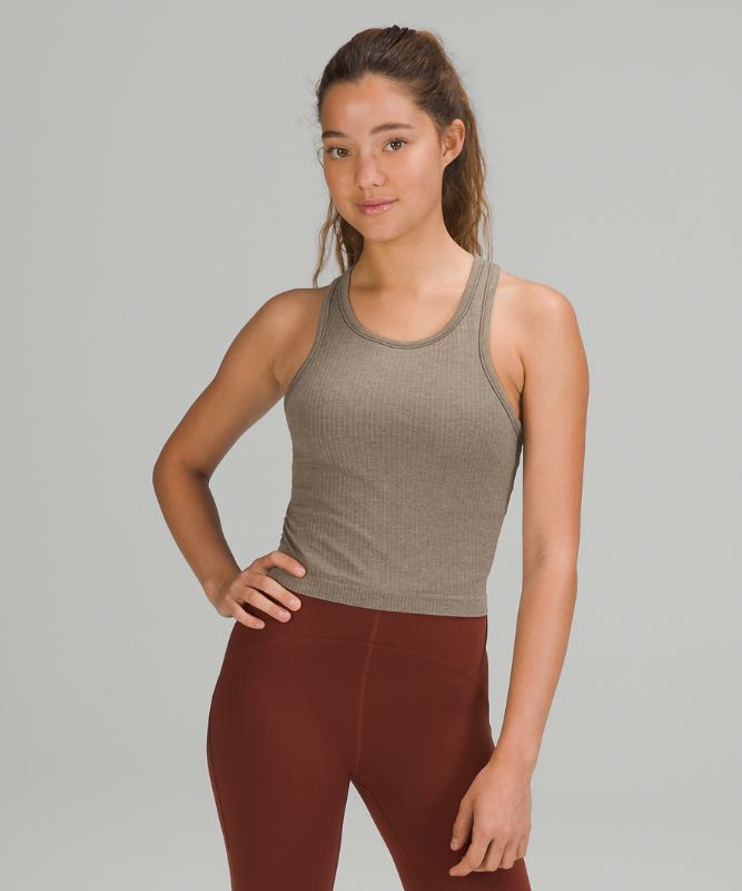 Tank Top Lululemon Ebb to Street RB Crop Tank Mujer Rover | 68754-VMJS