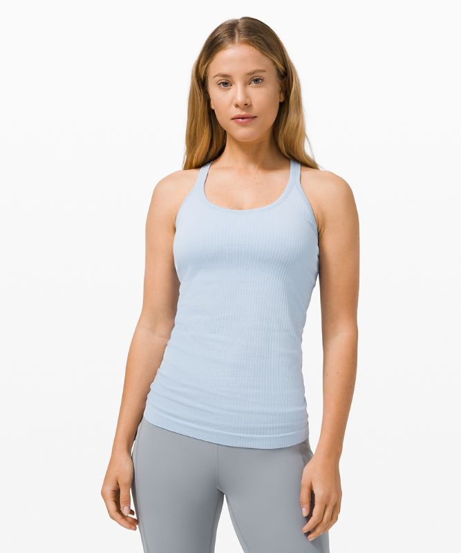 Tank Top Lululemon Ebb to Street Tank Top Mujer Azules Beige | 26978-PZCQ