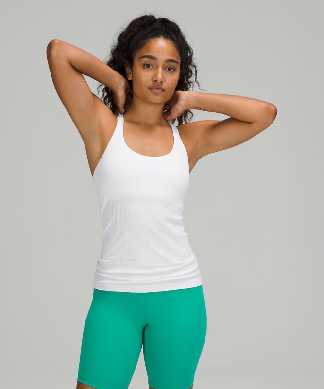 Tank Top Lululemon Ebb to Street Tank Top Mujer Blancos | 67294-FGTL