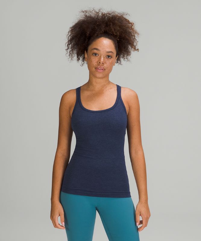 Tank Top Lululemon Ebb to Street Tank Top Mujer Night Sea | 27869-EIAF