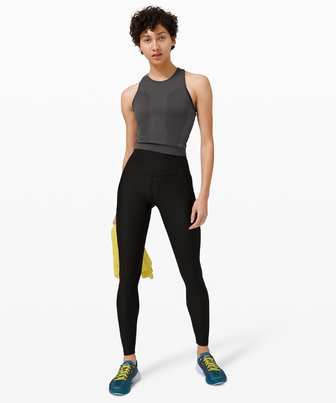 Tank Top Lululemon For the Chill of It Crop Tank Mujer Grises Oscuro | 61589-QMWA