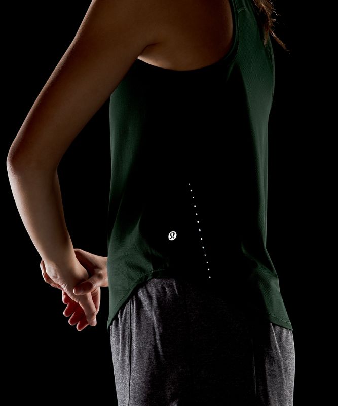 Tank Top Lululemon High Neck Run and Train Tank Mujer Verdes | 75134-VGJM