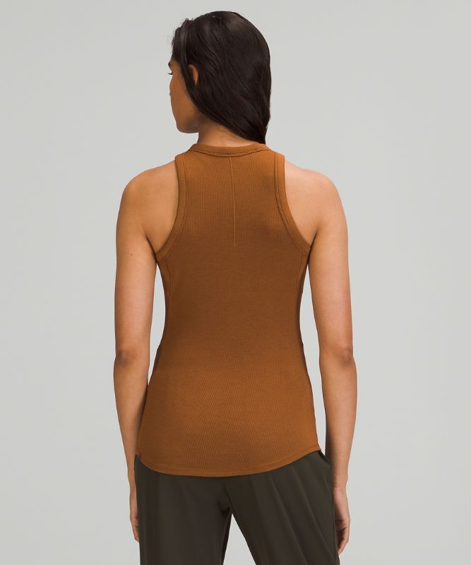 Tank Top Lululemon Hold Tight Crewneck Tank Top Mujer Cobra Marrom | 92148-GIVN