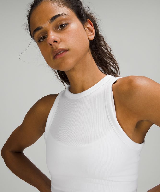 Tank Top Lululemon Hold Tight Crewneck Tank Top Mujer Blancos | 42736-YIJK