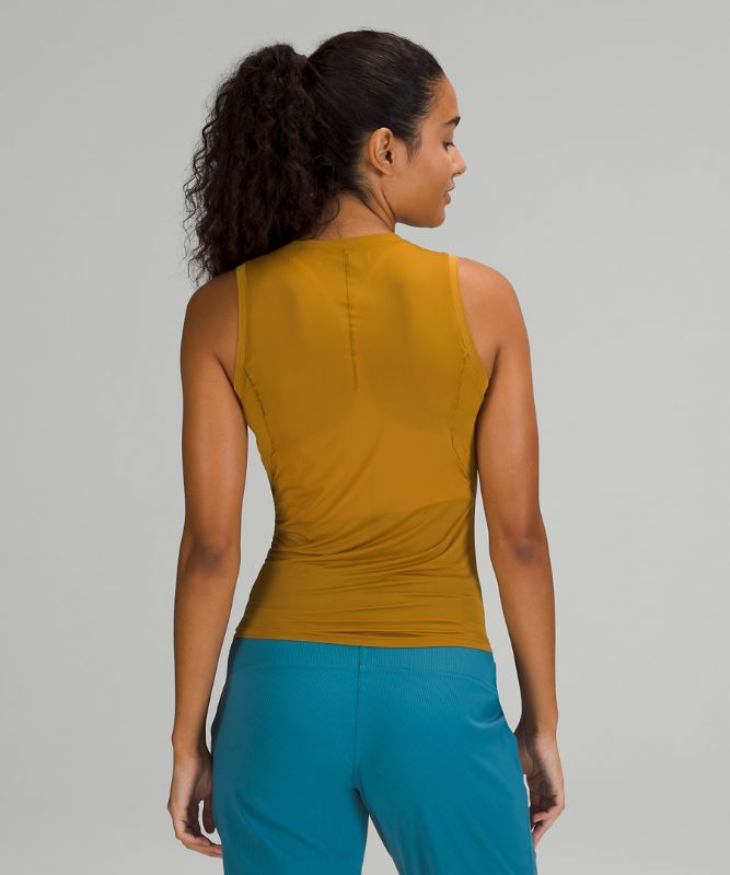 Tank Top Lululemon Lightweight Jersey Tank Top Mujer Dorados Marrom | 70614-ESYQ