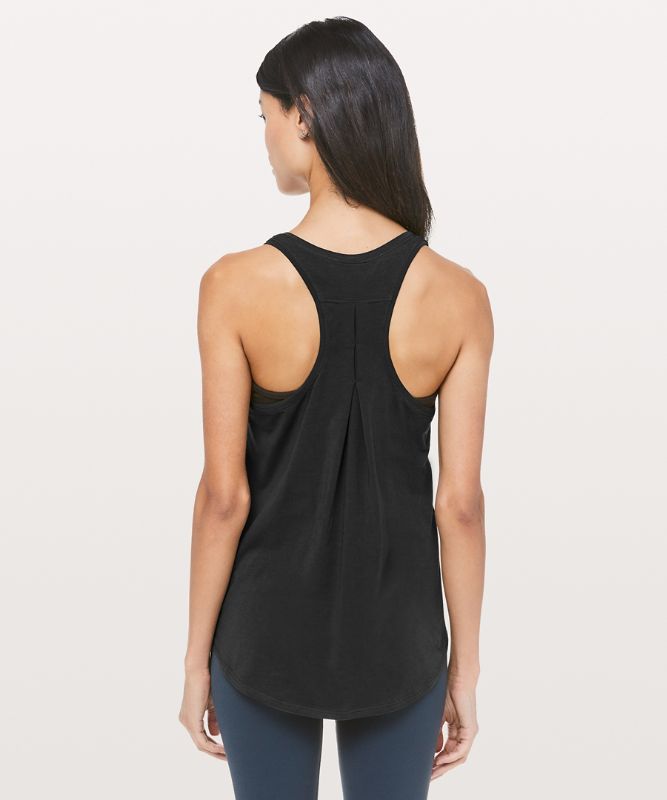 Tank Top Lululemon Love Tank Pleated Mujer Negros | 01378-CDVB