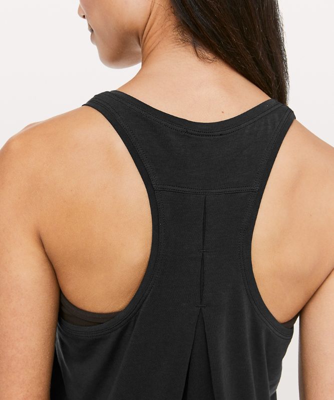 Tank Top Lululemon Love Tank Pleated Mujer Negros | 01378-CDVB