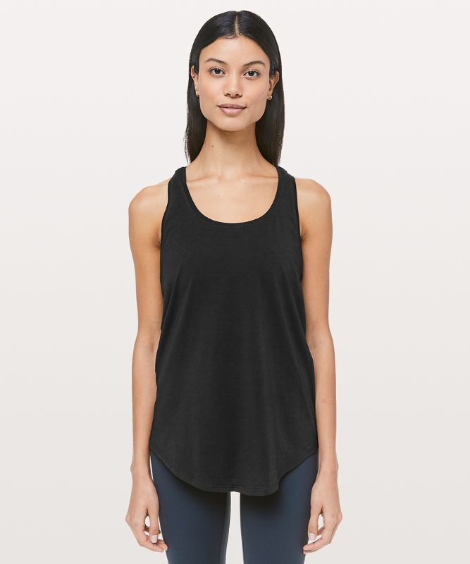 Tank Top Lululemon Love Tank Pleated Mujer Negros | 01378-CDVB