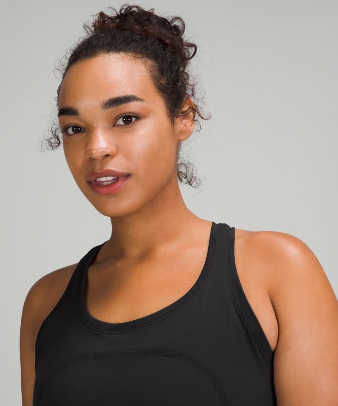 Tank Top Lululemon Swiftly Tech Racerback 2.0 Mujer Negros Negros | 53640-UWPN