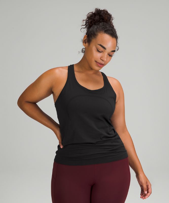 Tank Top Lululemon Swiftly Tech Racerback 2.0 Mujer Negros Negros | 53640-UWPN