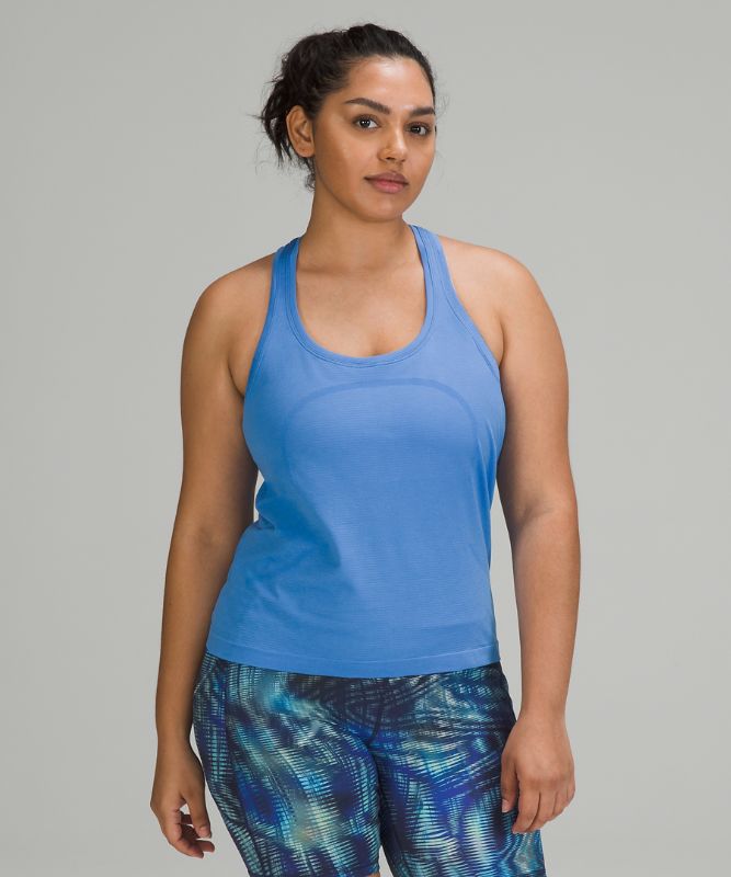 Tank Top Lululemon Swiftly Tech Racerback Tank 2.0 Race Mujer Azules Azules | 73296-RHNM