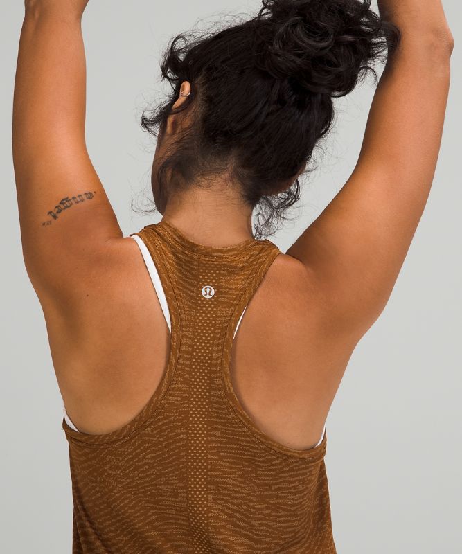 Tank Top Lululemon Swiftly Tech Racerback Tank 2.0 Race Mujer Cobra Marrom Beige | 56483-HGAY