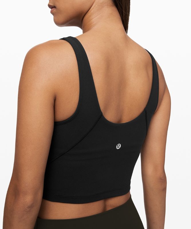 Tank Top Lululemon lululemon Align™ Cropped Tank Top Mujer Negros | 42158-SKGM