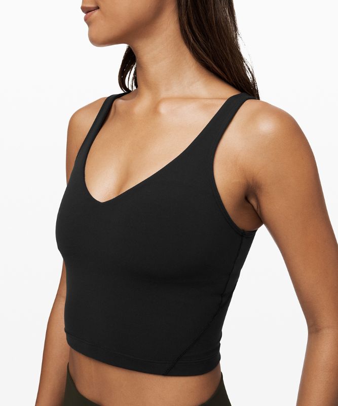 Tank Top Lululemon lululemon Align™ Cropped Tank Top Mujer Negros | 42158-SKGM