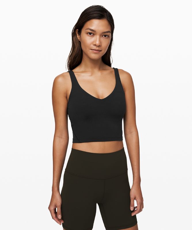 Tank Top Lululemon lululemon Align™ Cropped Tank Top Mujer Negros | 42158-SKGM