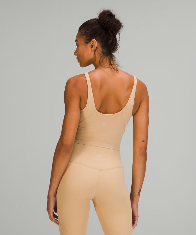 Tank Top Lululemon lululemon Align™ Cropped Tank Top Mujer Marrom | 09713-KEYX