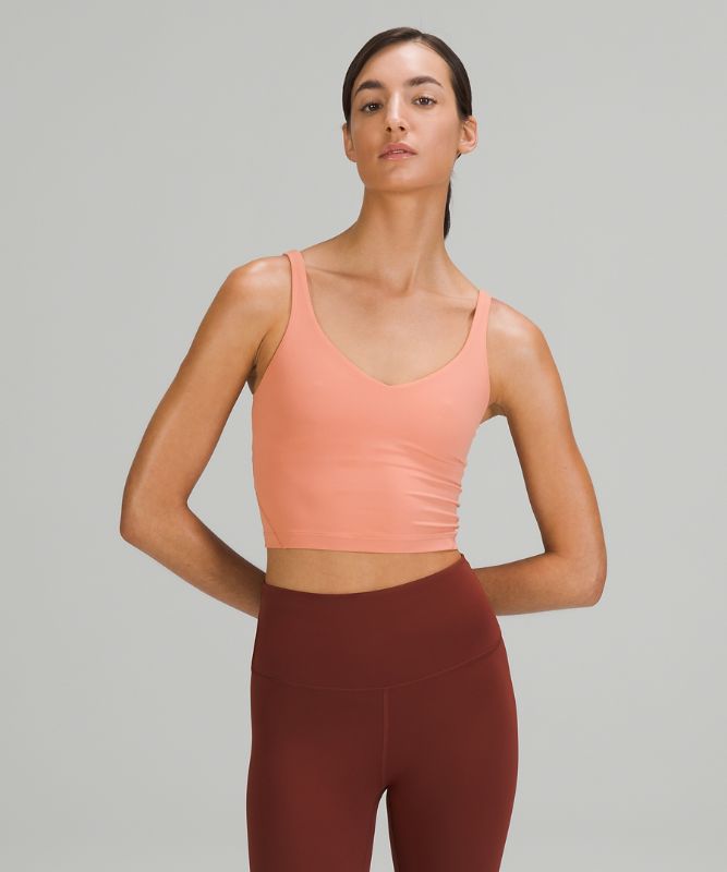 Tank Top Lululemon lululemon Align™ Cropped Tank Top Mujer Rosas | 48520-VUPY