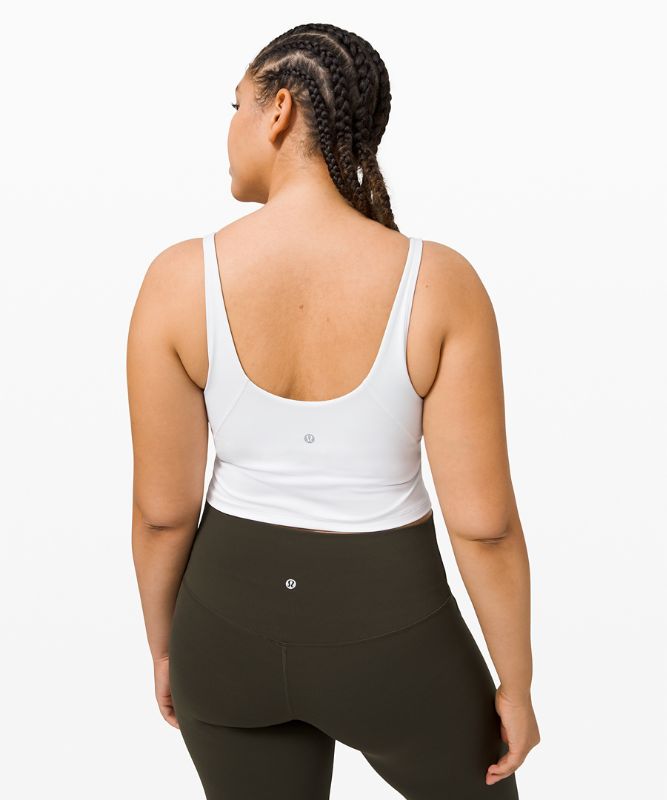 Tank Top Lululemon lululemon Align™ Cropped Tank Top Mujer Blancos | 02967-GVRM