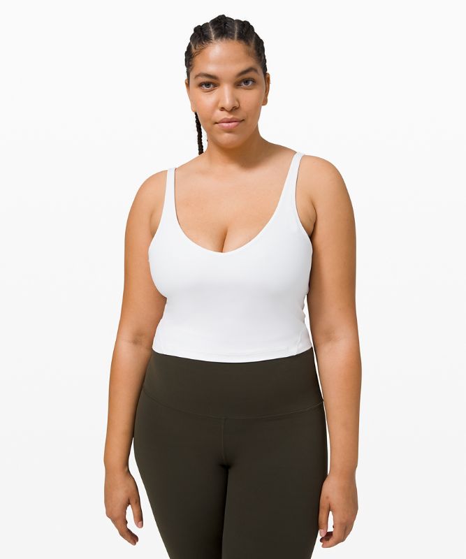 Tank Top Lululemon lululemon Align™ Cropped Tank Top Mujer Blancos | 02967-GVRM